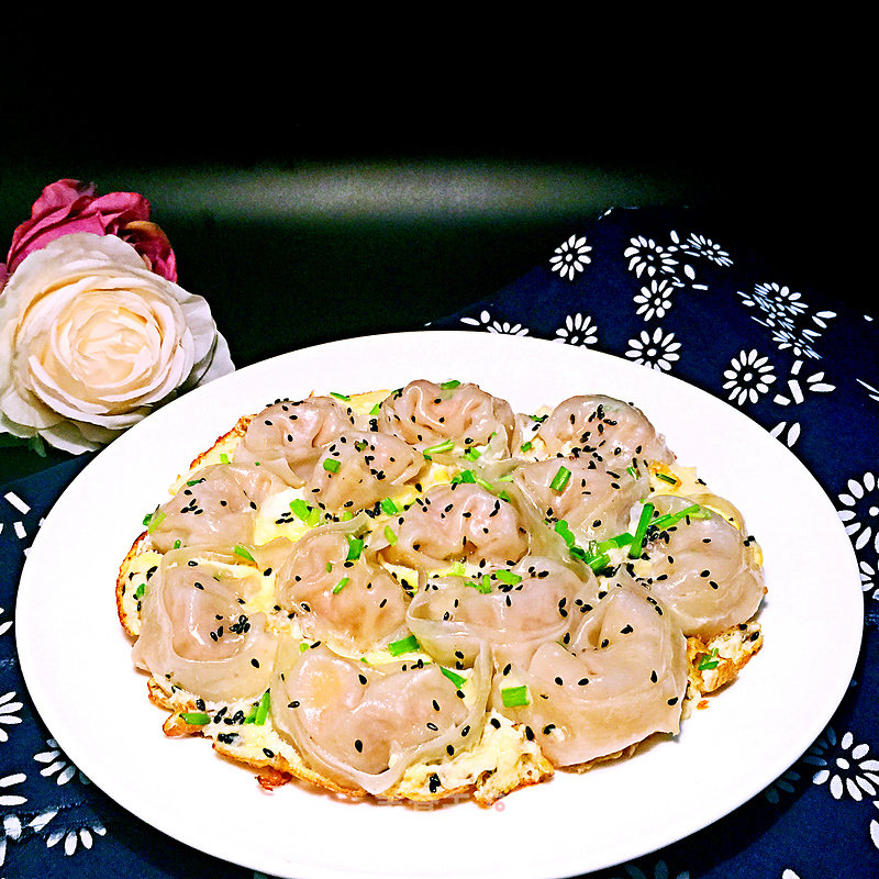 Fried Wonton with Egg Crust recipe