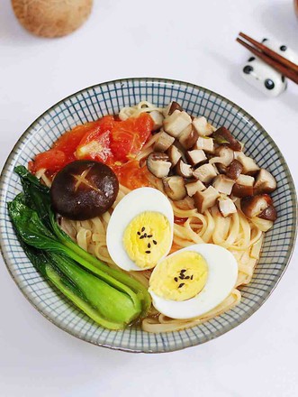 Tomato Mushroom Noodle Soup recipe