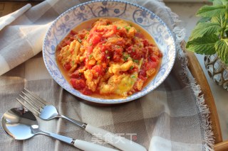 A Quick Dish Made in Ten Minutes-tomato Scrambled Eggs recipe