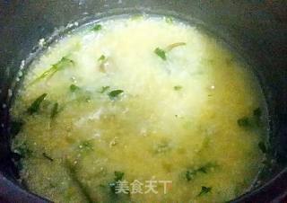 #春食野菜香# Dandelion Two Rice Porridge recipe