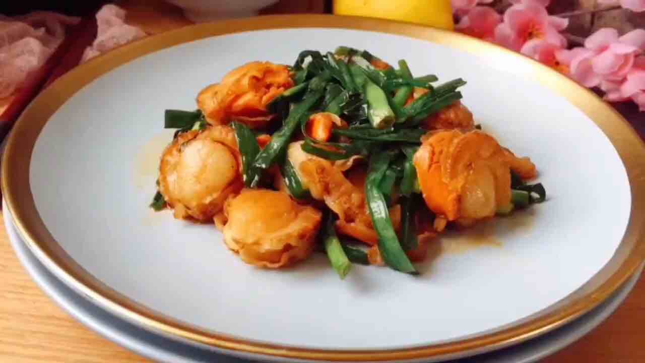 The Scallops Go Great with It, It Tastes Delicious, Finish Eating recipe