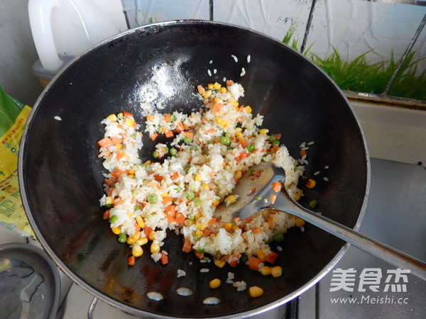 Soy Sauce Fried Rice recipe