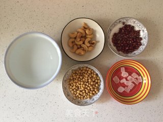 Red Bean Cashew Soy Milk recipe