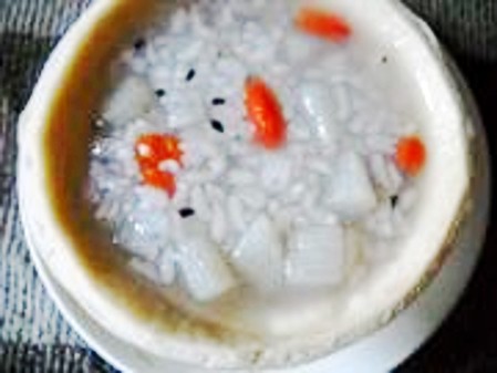 Wheat Bun and Yam Porridge recipe