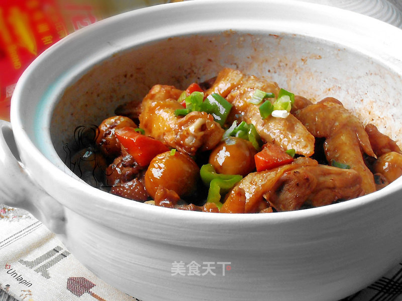Chestnut Chicken Claypot recipe