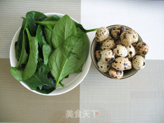 Spinach Quail Eggs recipe