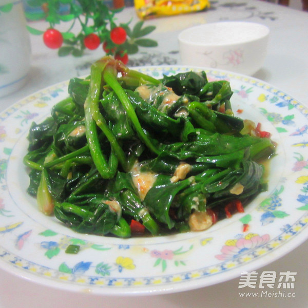 Fermented Bean Curd Mixed with Spinach recipe