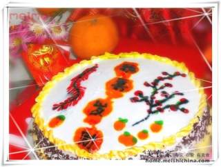 Chinese New Year Cake Diy@@爆竹迎新春 Sponge Cake recipe