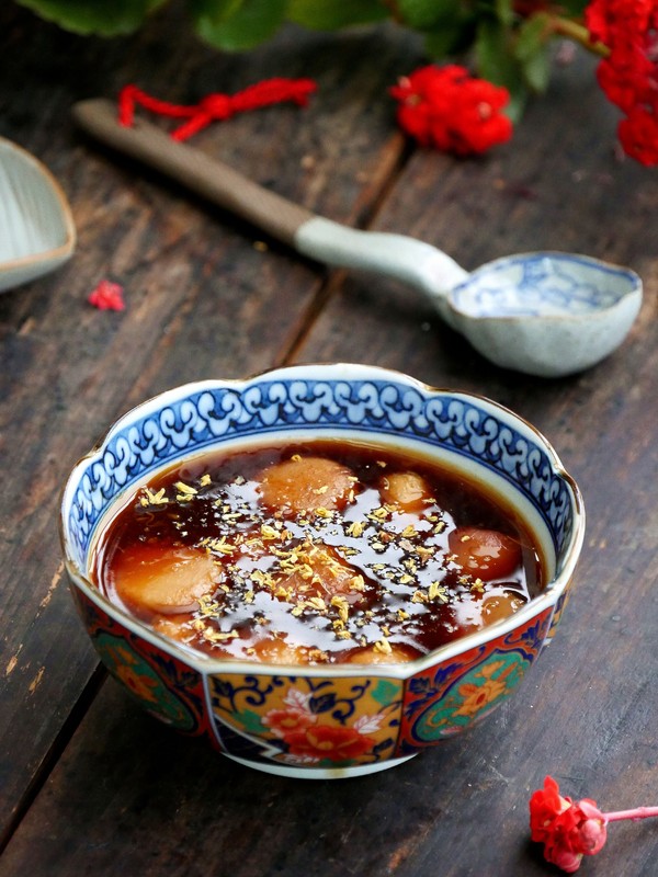 Sweet-scented Sweet-scented Sweet-scented Osmanthus Taro Seedlings with Soup Color Sauce recipe