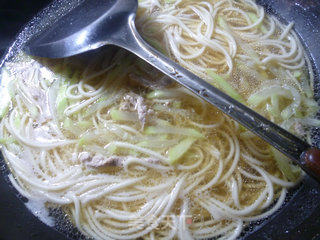 Tenderloin Noodle Soup with Night Blossom recipe