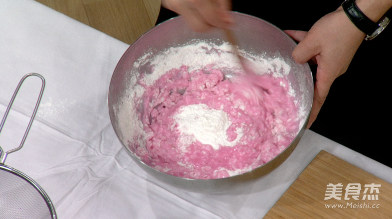 Purple Sweet Potato Snowy Mooncake recipe