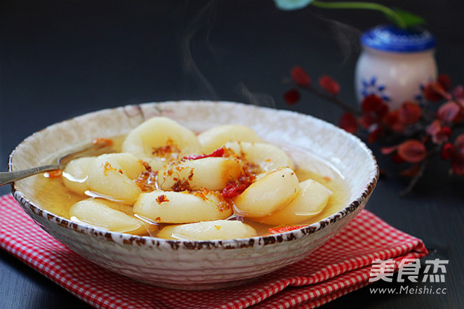 Sweet-scented Osmanthus Steamed Water Chestnut recipe