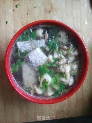 Hot and Sour Soup with Fish Soup and Cauliflower recipe