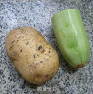 Stir-fried Potatoes with Bacon and Zucchini recipe