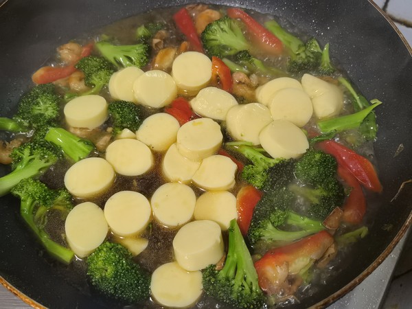 Fried Broccoli with Shrimp recipe