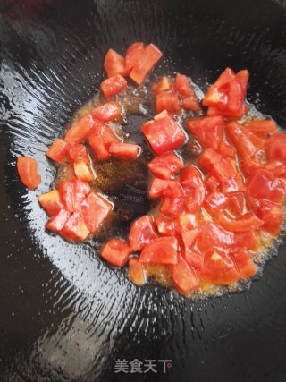 #快手懒人饭# Stir-fried Zucchini with Tomatoes and Green Peppers recipe