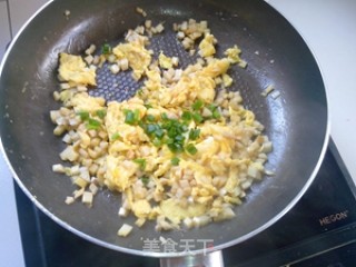 Scrambled Eggs with Pleurotus Eryngii recipe