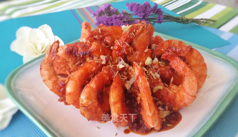 Crispy Shrimp with Tomato Ginger Sauce recipe