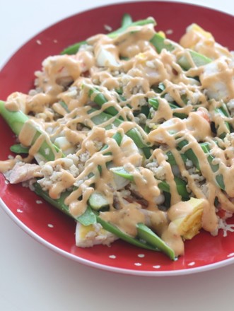 Boiled Oatmeal Shrimp and Asparagus Salad recipe