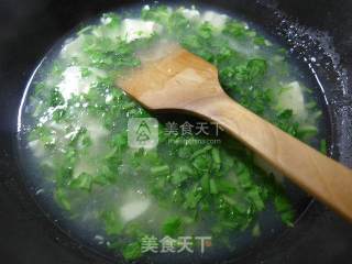 Artemisia and Tofu Soup recipe