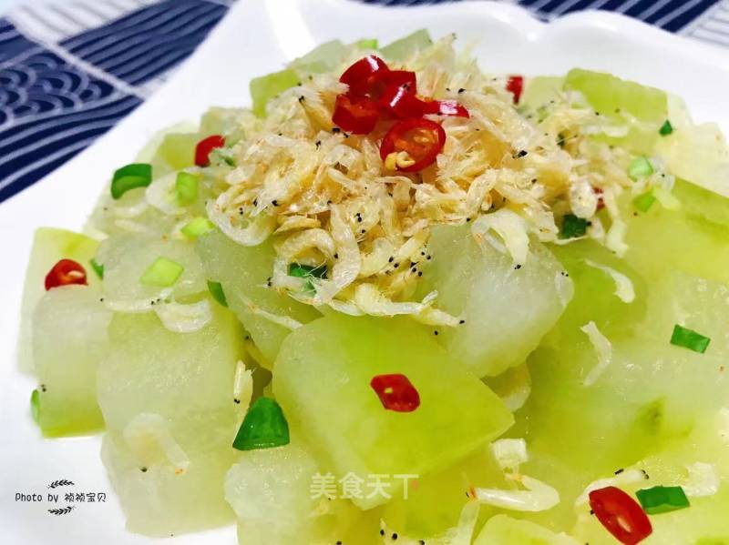 Shrimp Skin Mixed with Winter Melon recipe