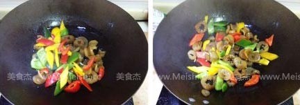 Colored Pepper Sea Velvet Tendons recipe