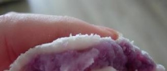 Purple Sweet Potato Taro Sticky Rice Cake recipe