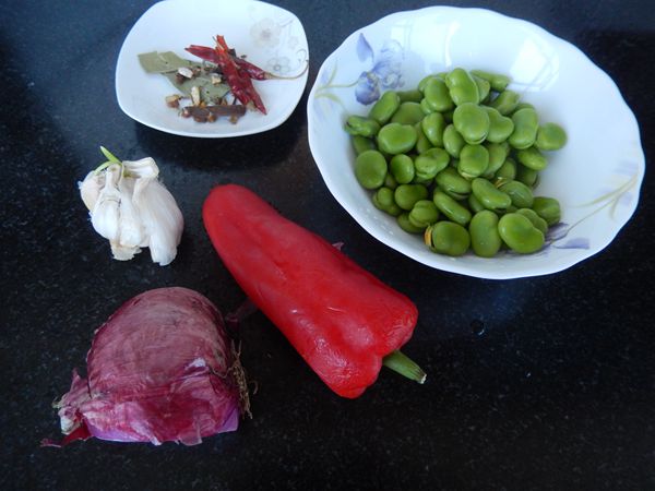 Spicy Broad Beans recipe