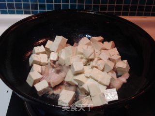 Stewed Tofu with Red Pork Belly in Snow recipe