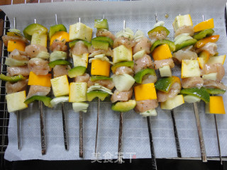 Colorful Chicken Skewers recipe