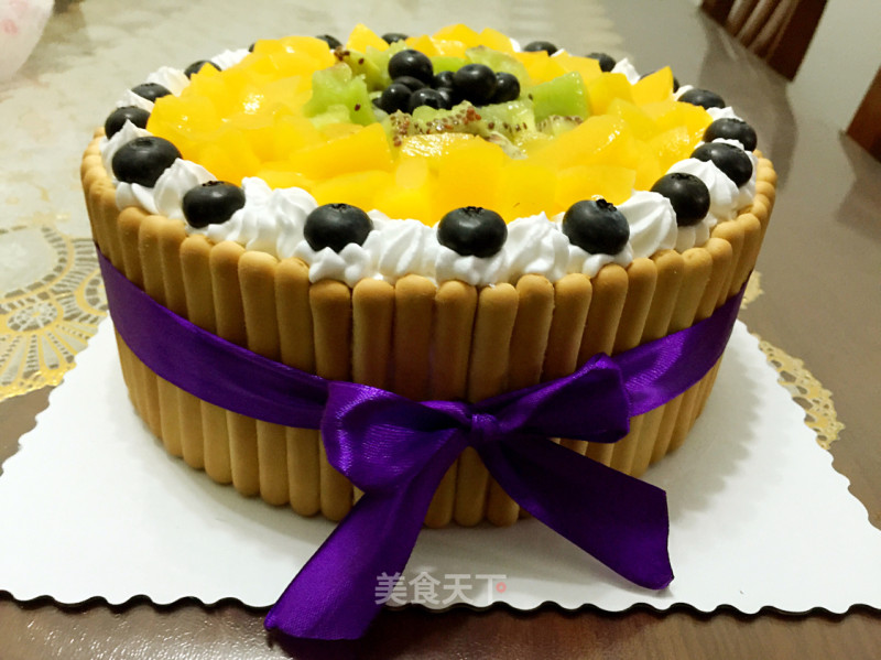 Yellow Peach Fruit Cake recipe