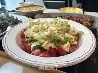 Brie Cheese and Vegetable Salad recipe