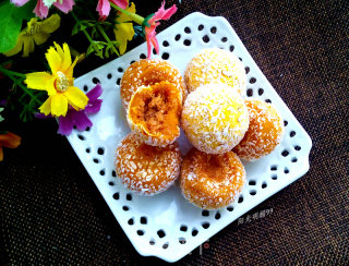 Pumpkin Floss Coconut Balls recipe