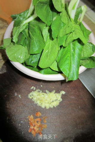 Stir-fried Chinese Cabbage with Garlic Shrimp Sauce recipe