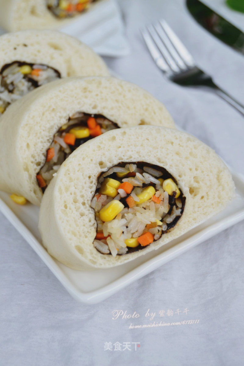 Glutinous Rice and Seaweed Rolls recipe