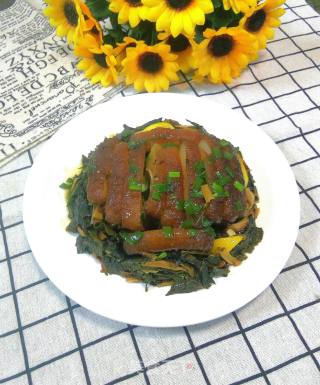 Dried Vegetables Steamed Fried Pork recipe