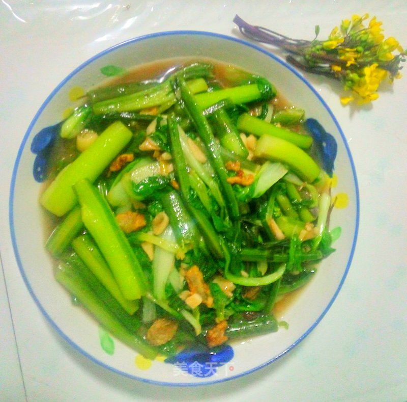 #快手懒人饭#fried Red Vegetable Moss recipe