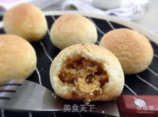 Pork Floss Mochi Bun recipe