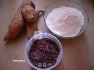 Bean Paste Sweet Potato Balls recipe