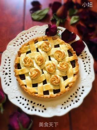 #四节baking Contest Cum is Love to Eat Festival#rose Flower Bean Paste Pie recipe