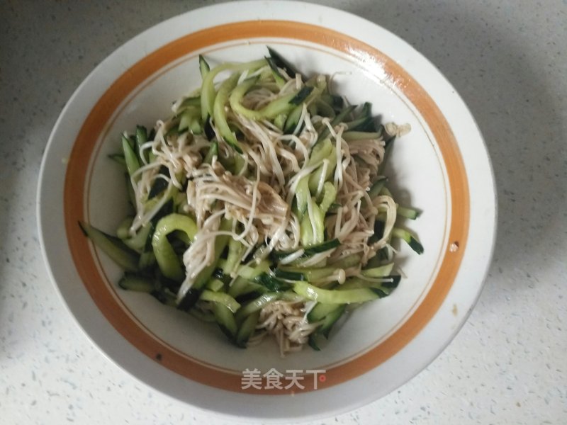 Cucumber and Enoki Mushroom recipe