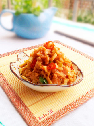 Stir-fried Minced Pork with Diced Radish recipe