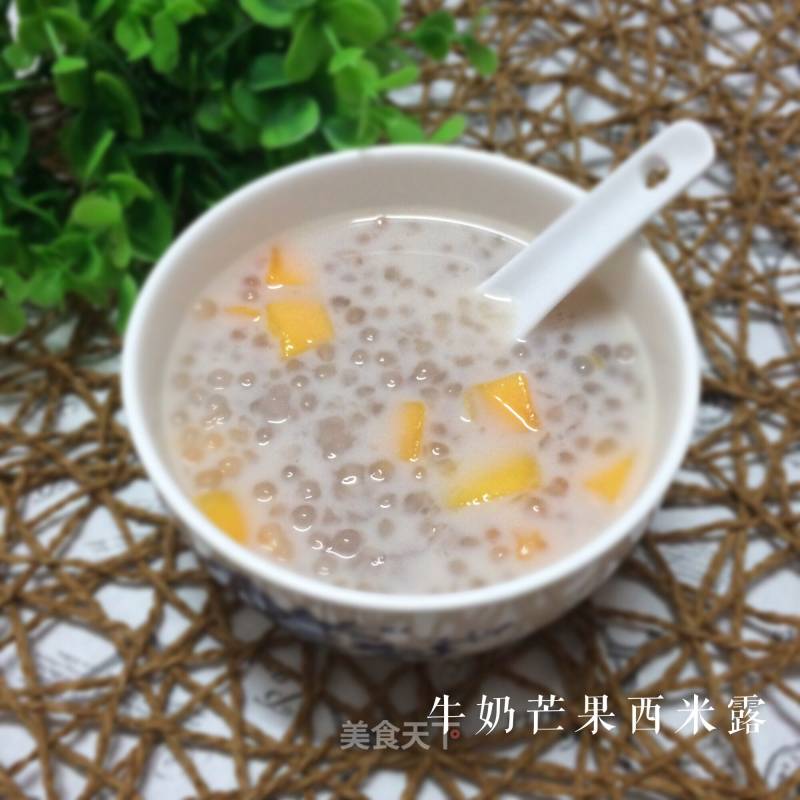 Milk Mango Sago recipe