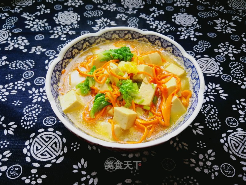 Stewed Tofu with Cordyceps Flower recipe