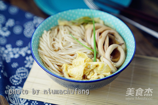 Squid and Egg Noodle Soup recipe