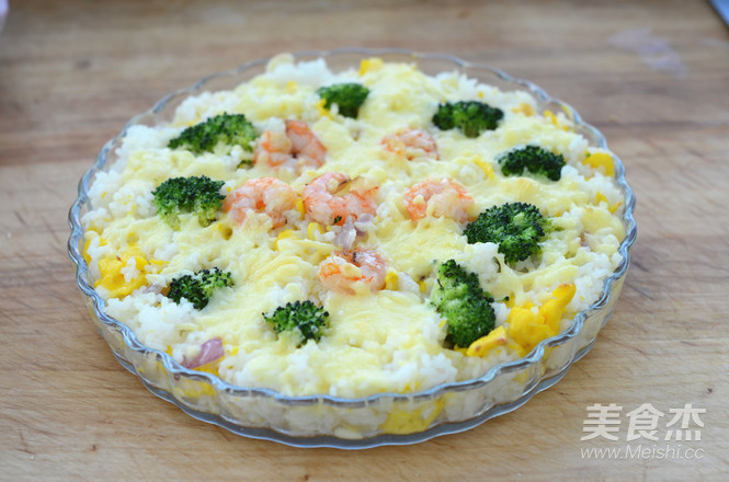 Broccoli Shrimp Baked Rice recipe