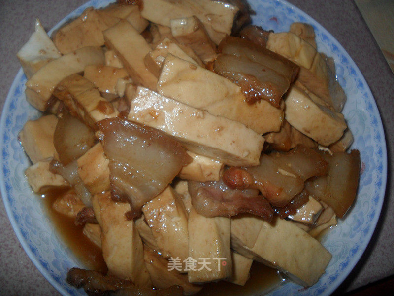 Stir-fried Pork Belly with Tofu recipe