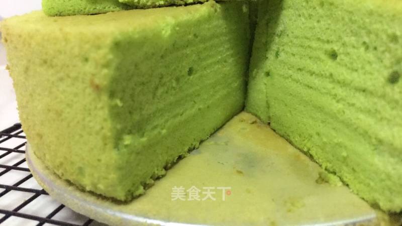 Spinach Chiffon Cake (8-inch Live Bottom Mold) recipe