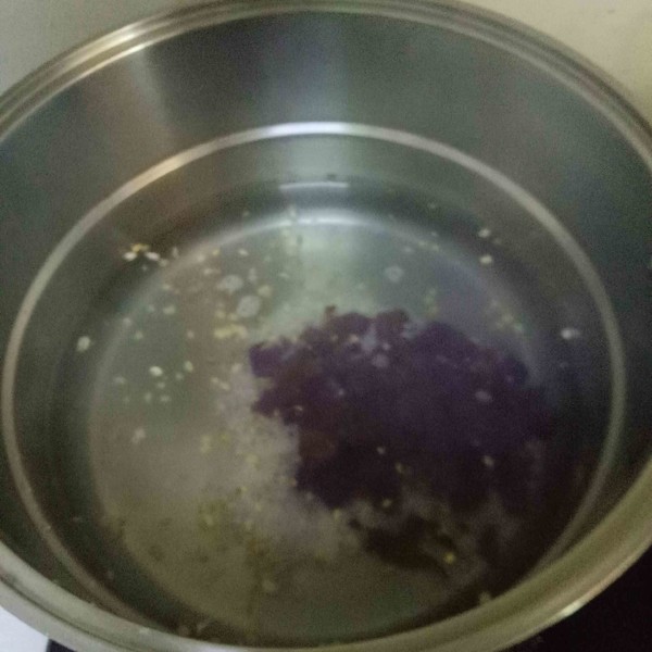 Purple Sweet Potato Oatmeal Rice Porridge recipe