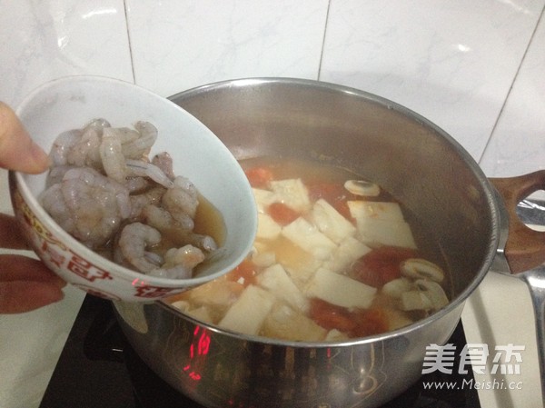 Tofu and Shrimp in One Pot recipe